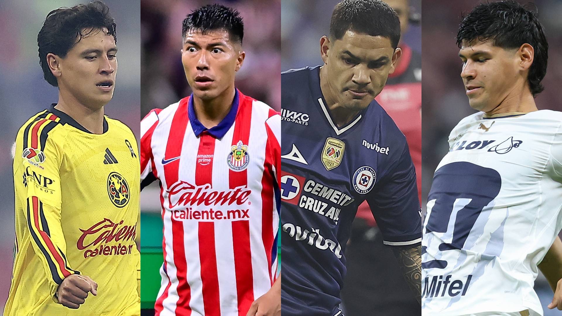 América, Guadalajara, Cruz Azul y Pumas. MEXSPORT