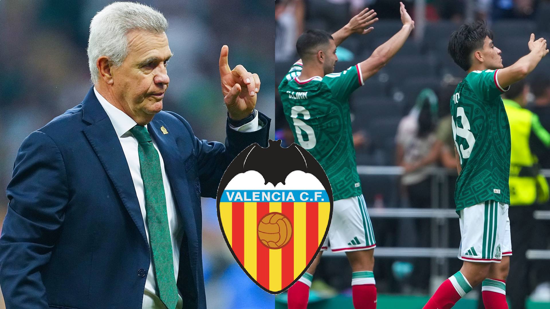 Javier Aguirre, Erik Lira y Gilberto Mora. MEXSPORT