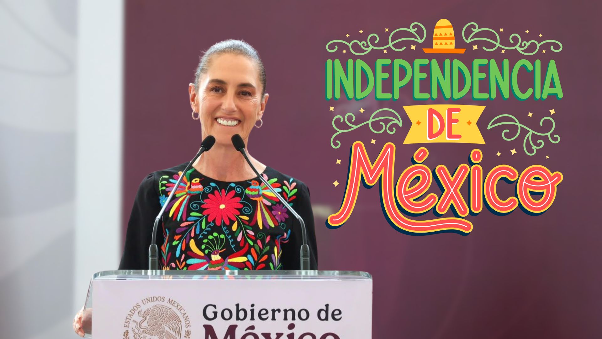 Claudia Sheinbaum encabezará a las 23:00 horas su segundo Grito de Independencia como presidenta de México desde el balcón central de Palacio Nacional. / ESPECIAL X @Claudiashein
