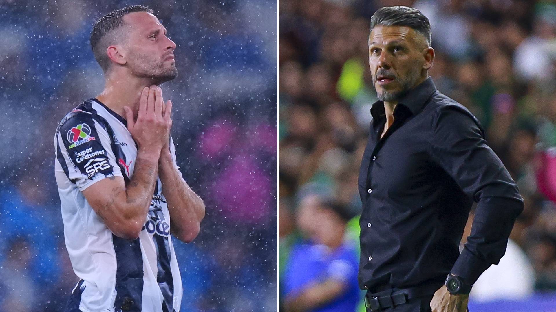 Sergio Canales y Martín Demichelis tuvieron sus diferencias en Rayados / Mexsport