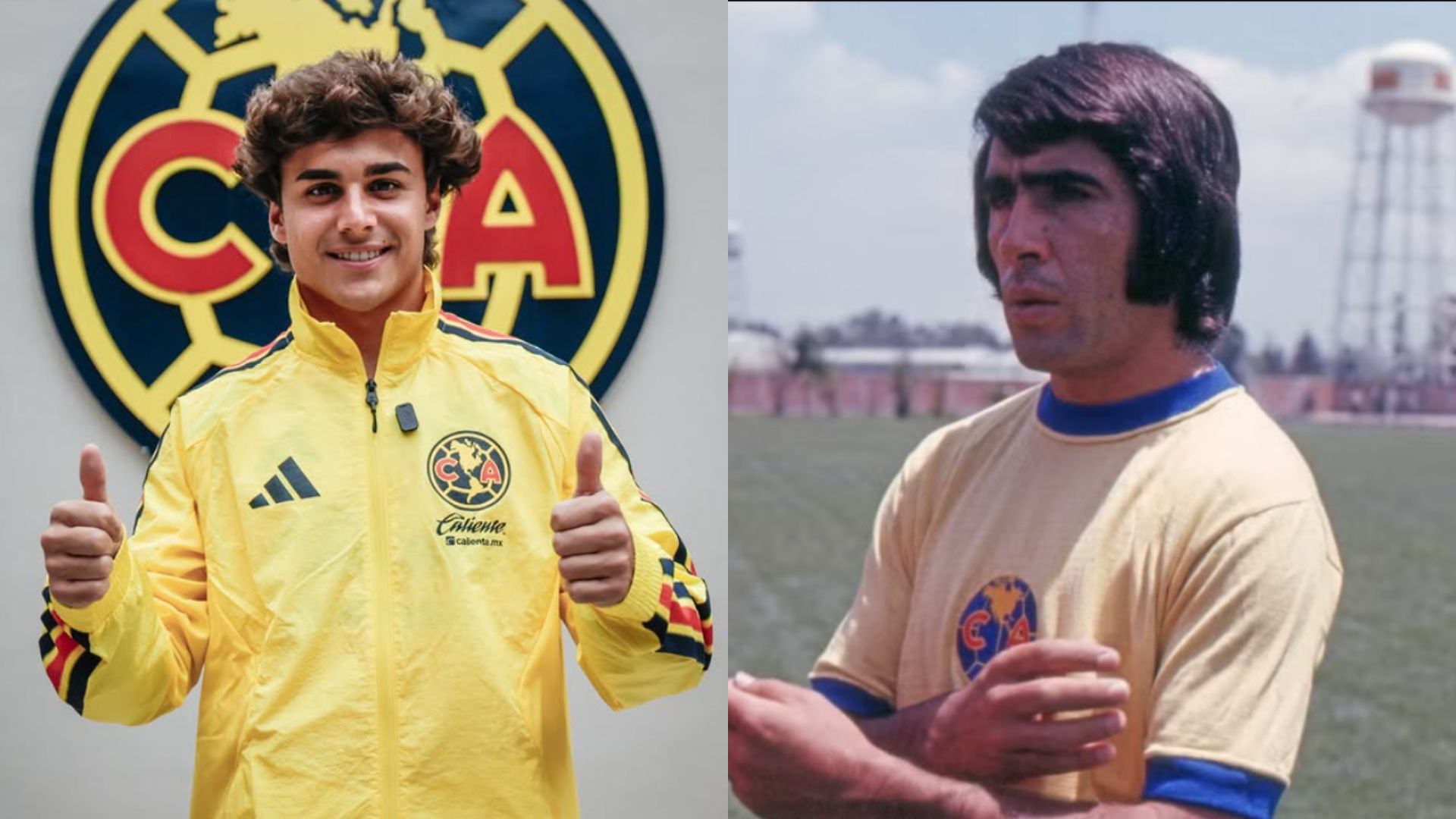Carlos Álvarez protagonizó un encuentro cargado de simbolismo con Carlos Reinoso, una de las máximas leyendas en la historia del América. / ESPECIAL @carlos_reinoso_oficial @_carlosalvarez10