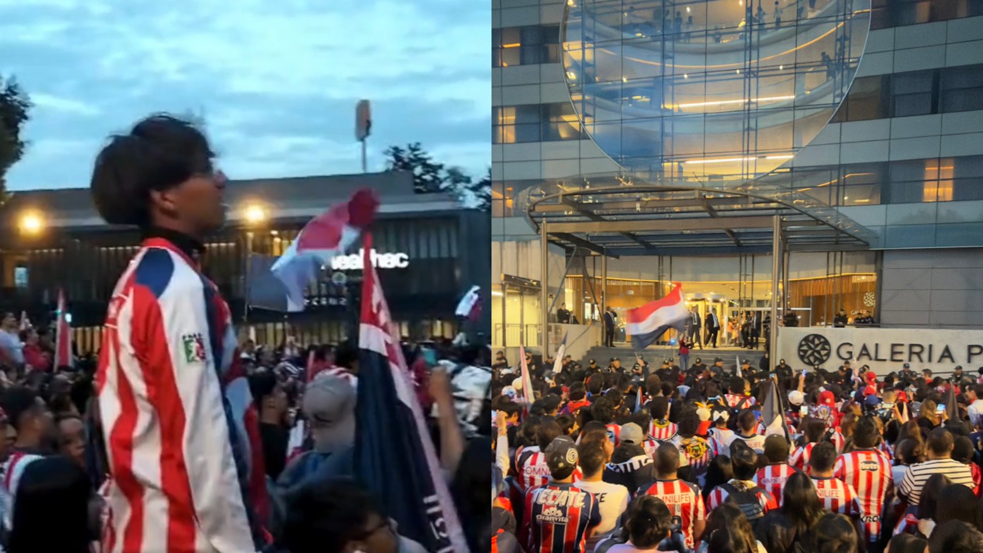 Afición de Chivas visita hotel de concentración