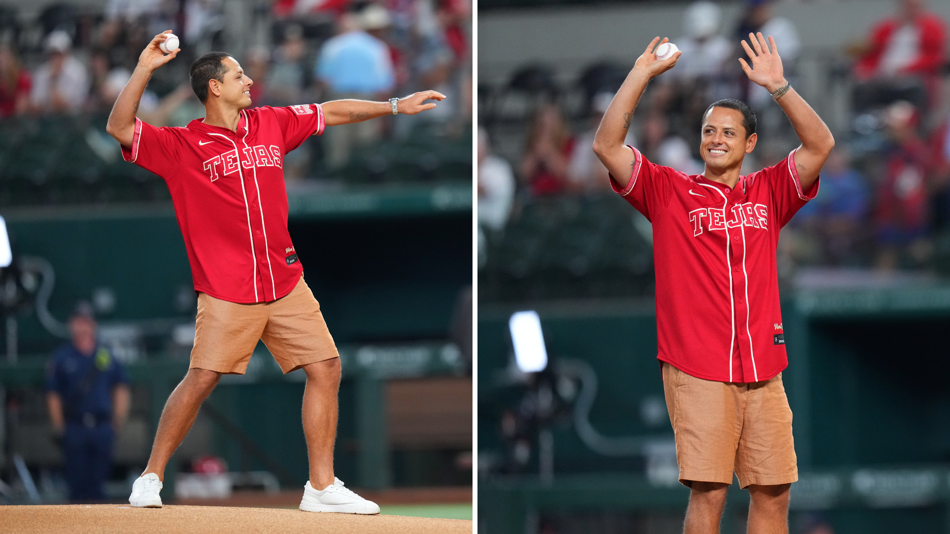 Chicharito deja el futbol para pasarse a MLB para mostrar sus dotes como beisbolista /LAPRESSE