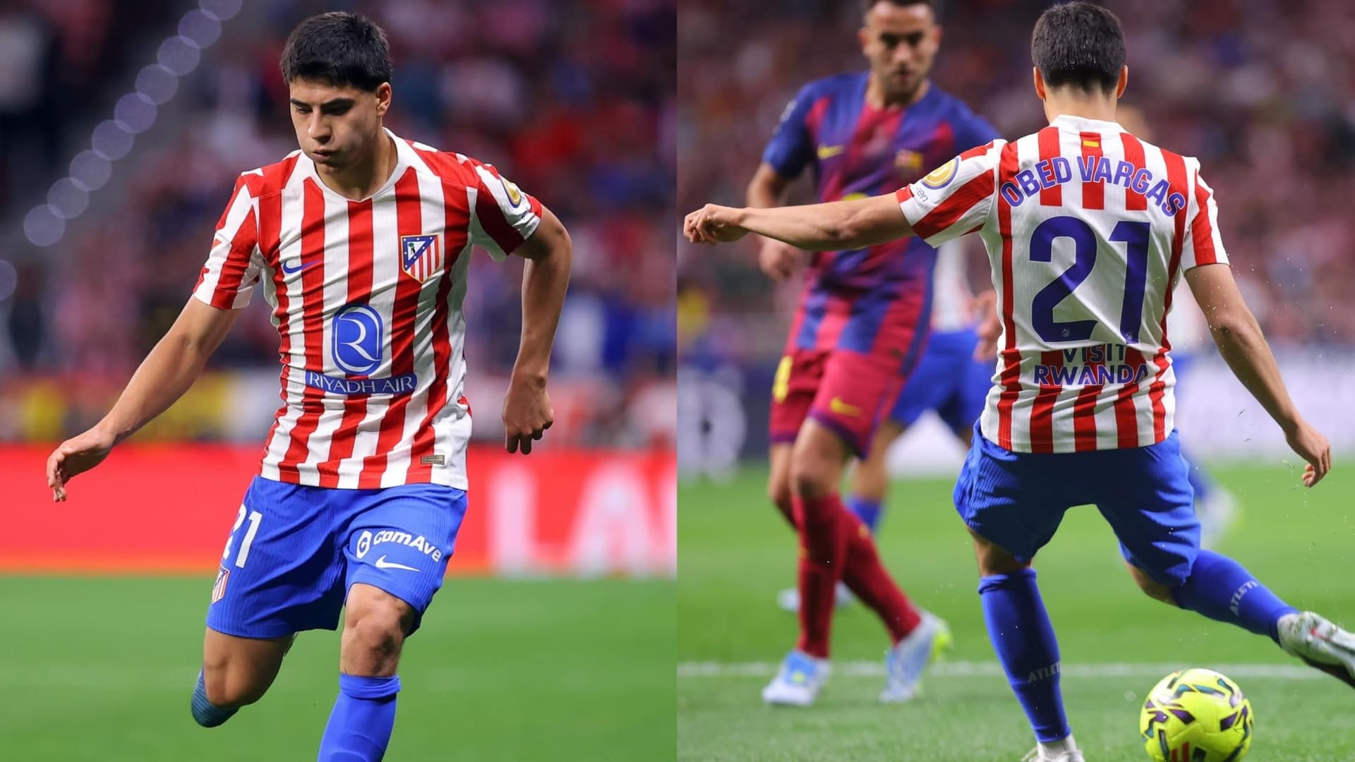 Obed Vargas espera poder empezar a jugar de nuevo en el Atlético de Madrid. IG @obed.vargas