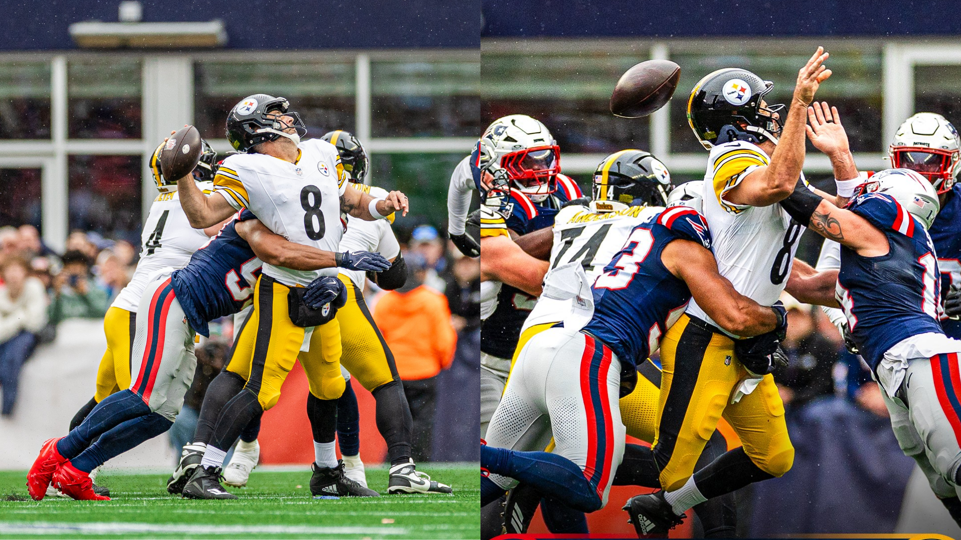 Patriots venció a Steelers. / ESPECIAL