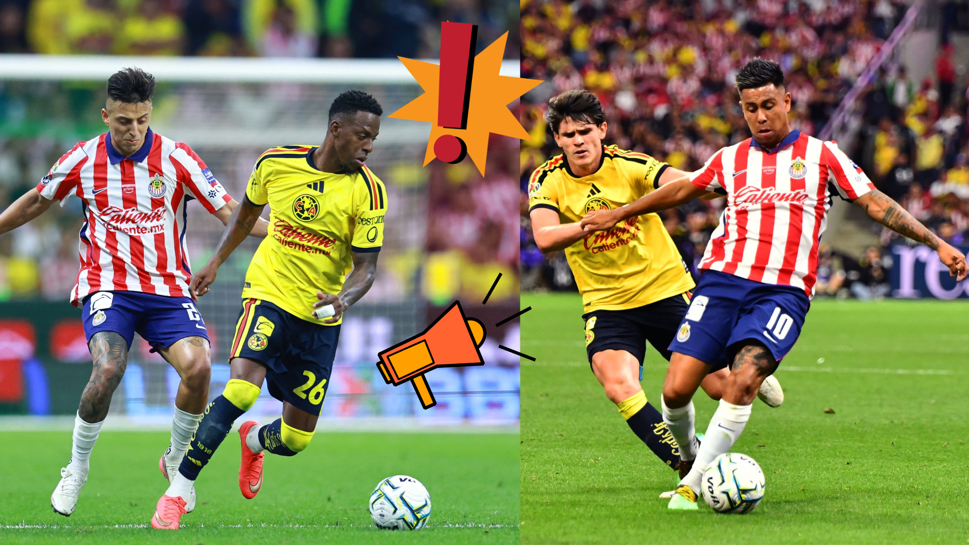 América y Chivas empatan con un marcador de 2-2 en el Clásico Nacional / ESPECIAL