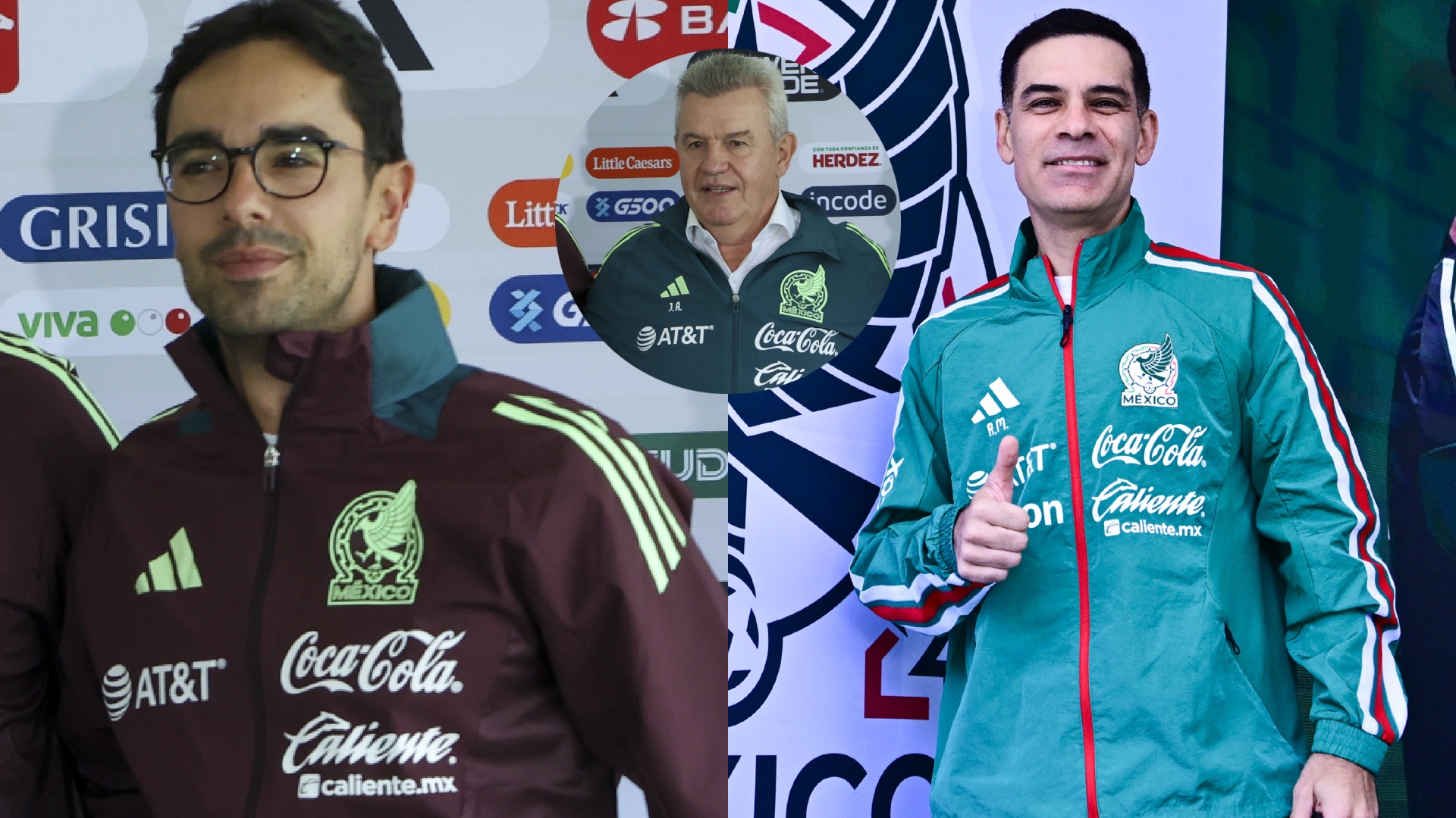 Pol Lorente - Javier Aguirre - Rafael Márquez