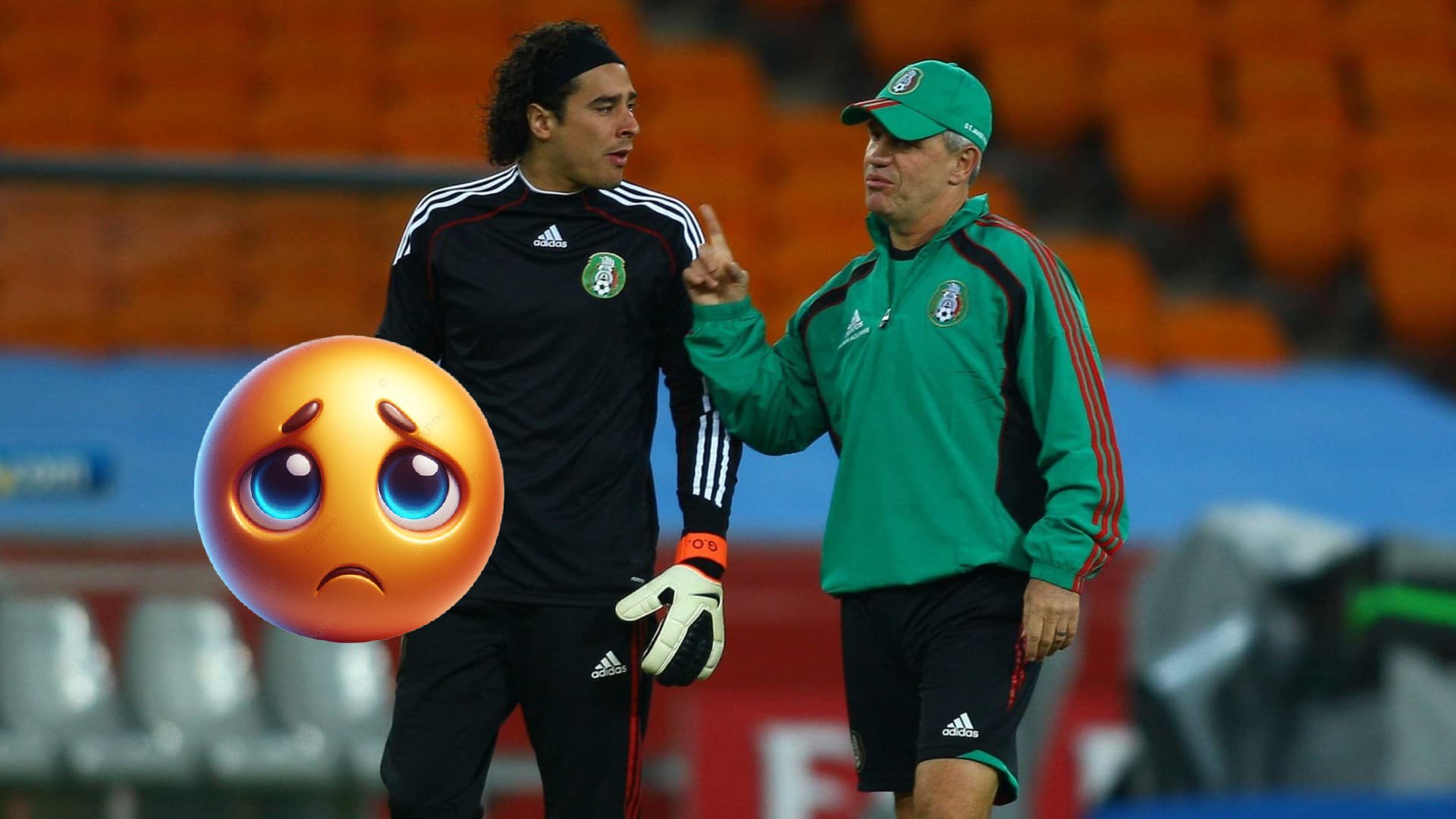 Memo Ochoa (izq.) fue banca en el Mundial de Sudáfrica por decisión de Javier Aguirre. MEXSPORT/ESPECIAL