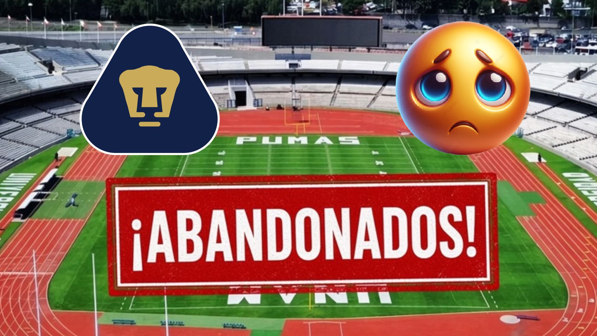 La afición de Pumas ha abandonado al equipo y ya casi no acude al OIlímpico Universitario. ESPECIAL