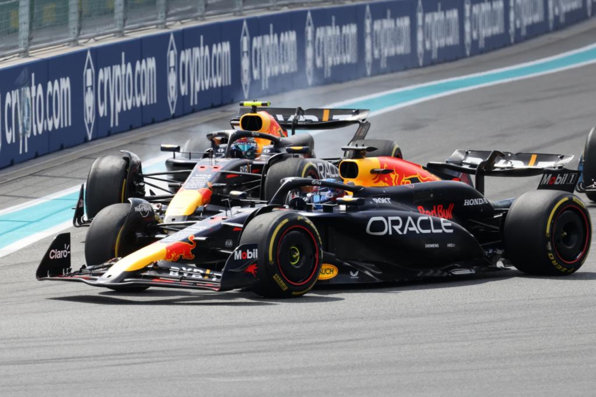 Max Verstappen y Checo Pérez, en su época juntos en Red Bull EFE