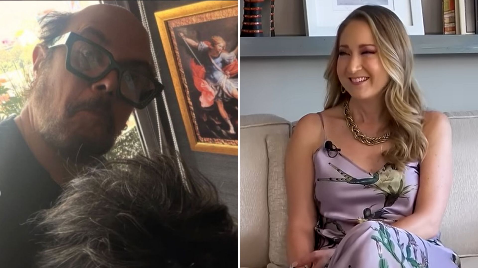 Quién es Karen Coronado: La esposa de polémico Aleks Syntek, quien subasta su peluca / Capturas de Instagram - YouTube