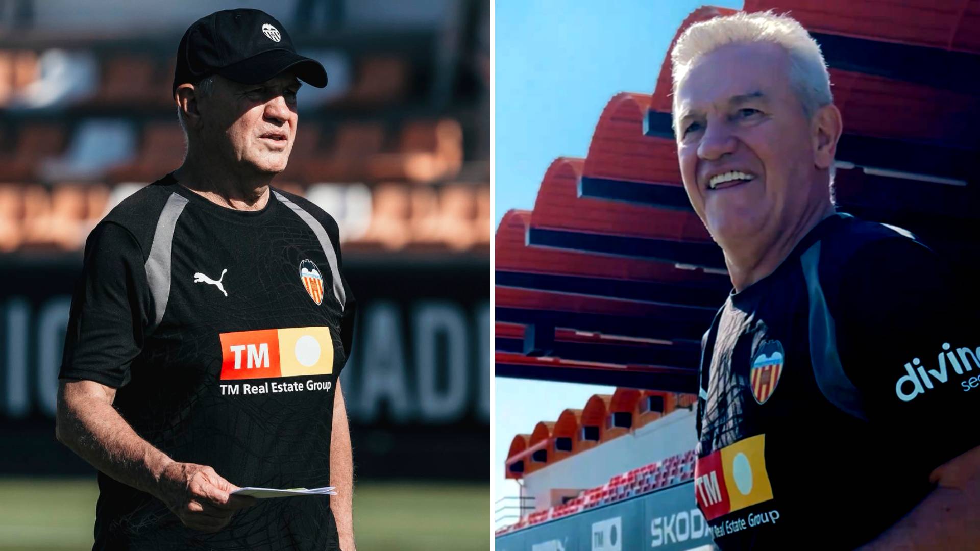 Javier Aguirre con el Valencia CF Capturas X: @valenciacf