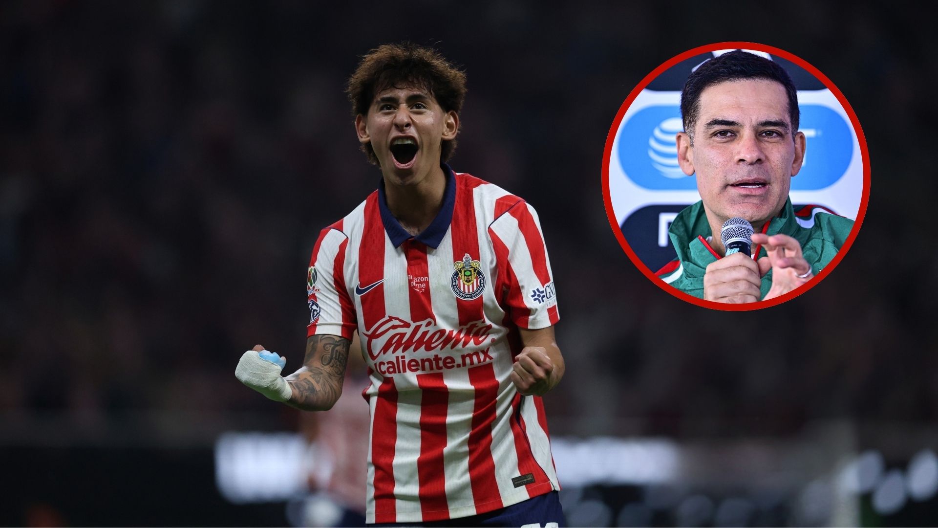 Santiago Sandoval pasó de las lágrimas por recibir su primera convocatoria con México a convertir su ilusión en una improvisada sesión de rap. / ESPECIAL MEXSPORT