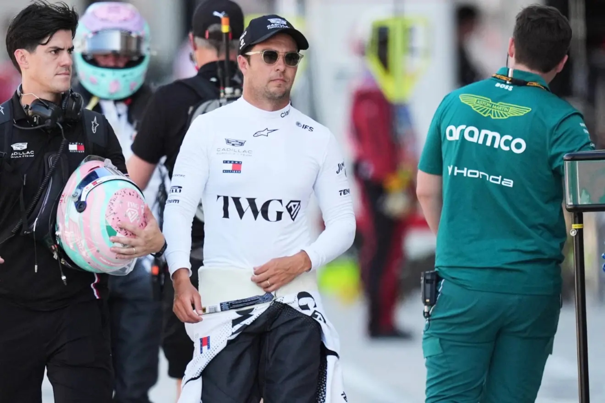 Checo Pérez, durante un Gran Premio