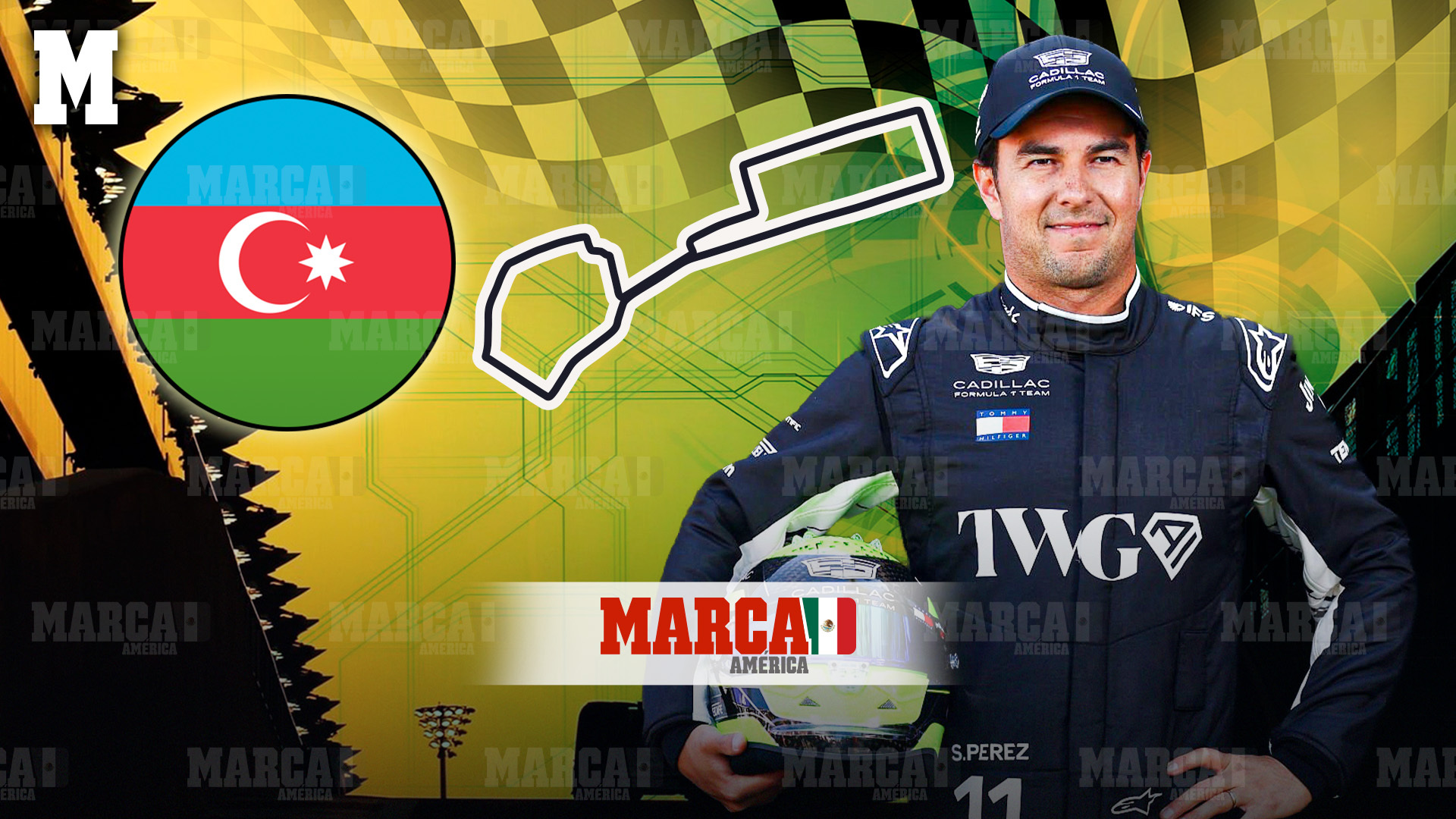 Sergio “Checo” Pérez vuelve a uno de sus circuitos predilectos, pero tendrá que remontar desde el fondo de la parrilla con Cadillac. / MARCA
