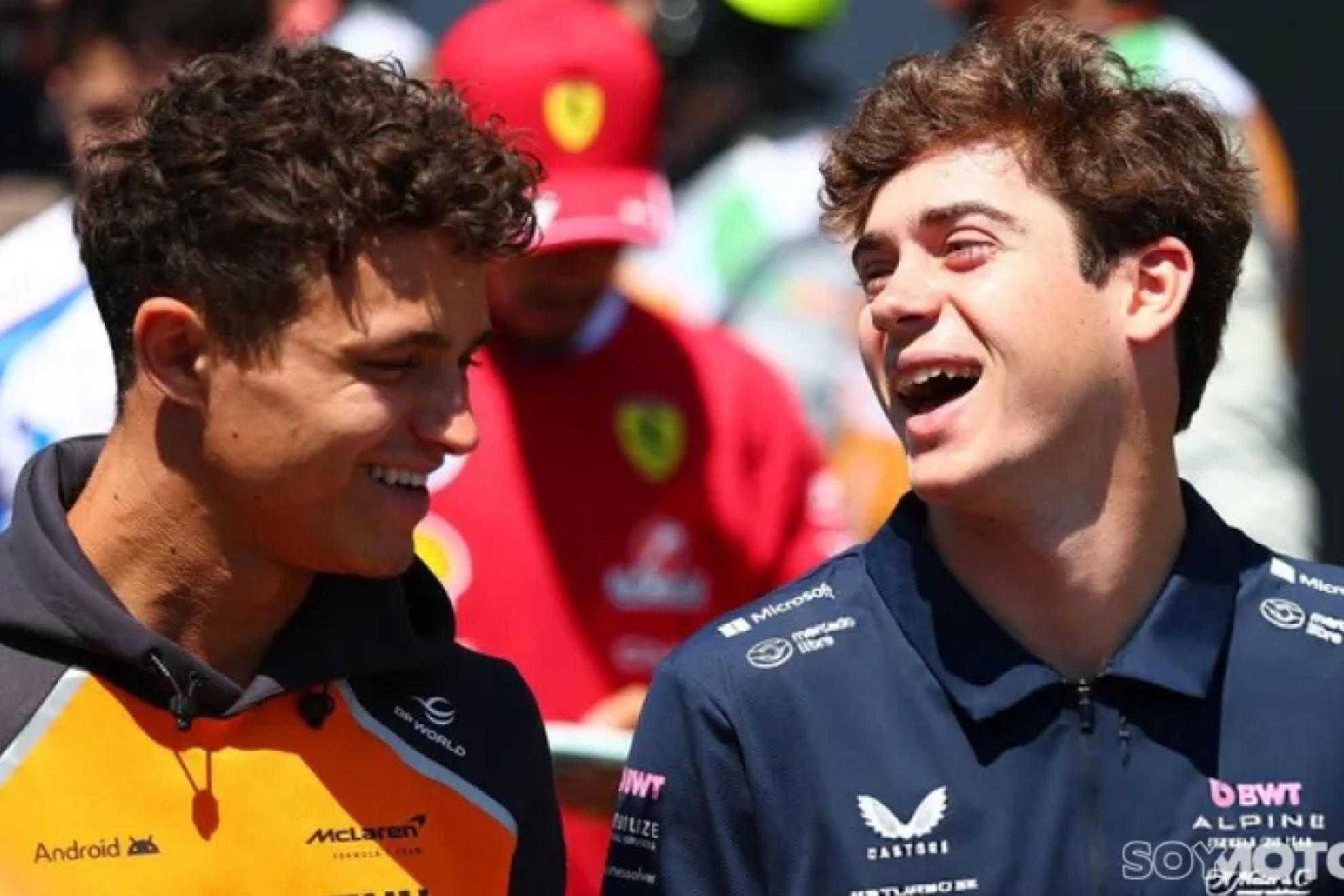 Norris y Colapinto, en una imagen de archivo