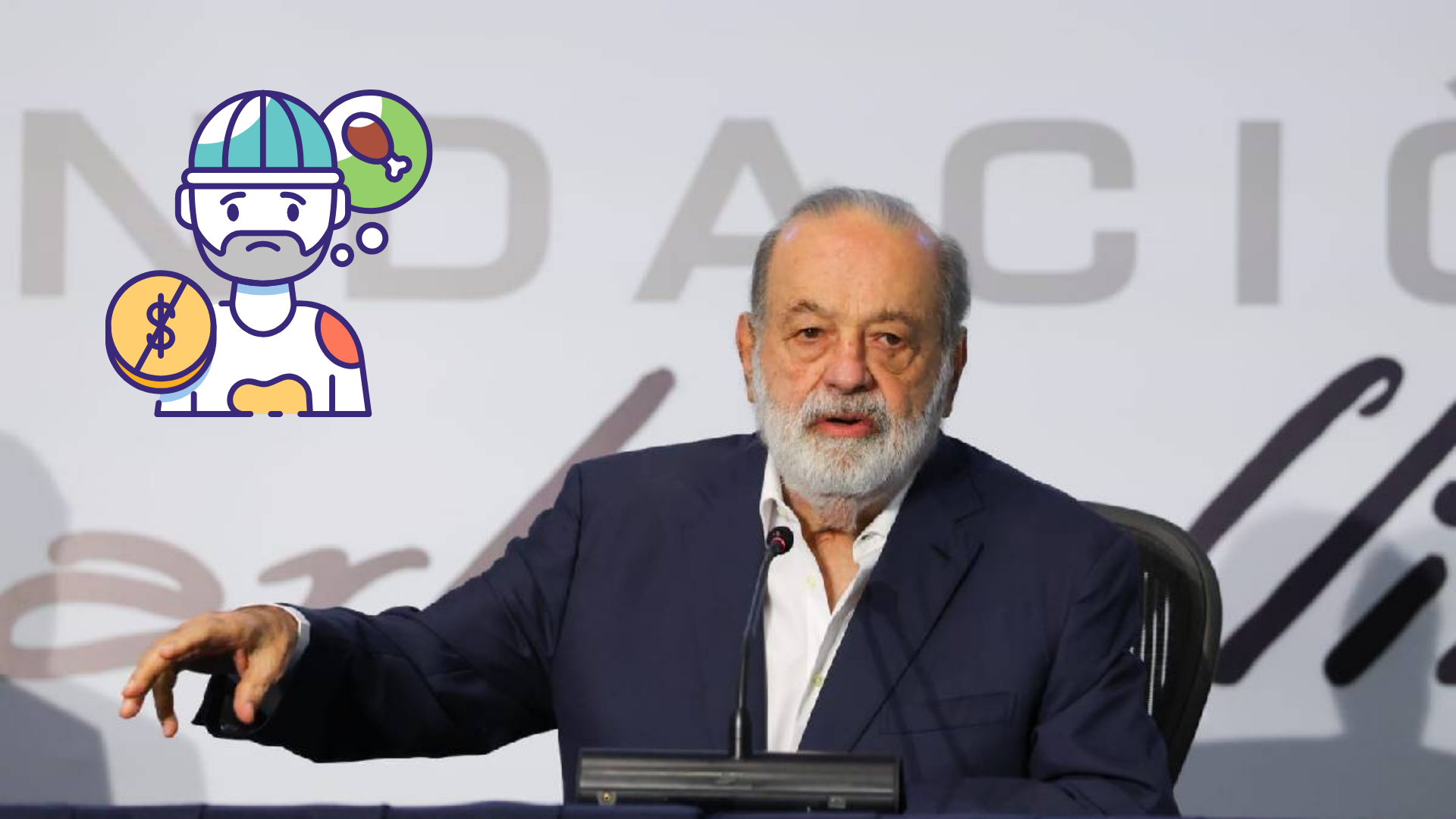 Carlos Slim habló sobre la importancia del combate a la pobreza. / ESPECIAL