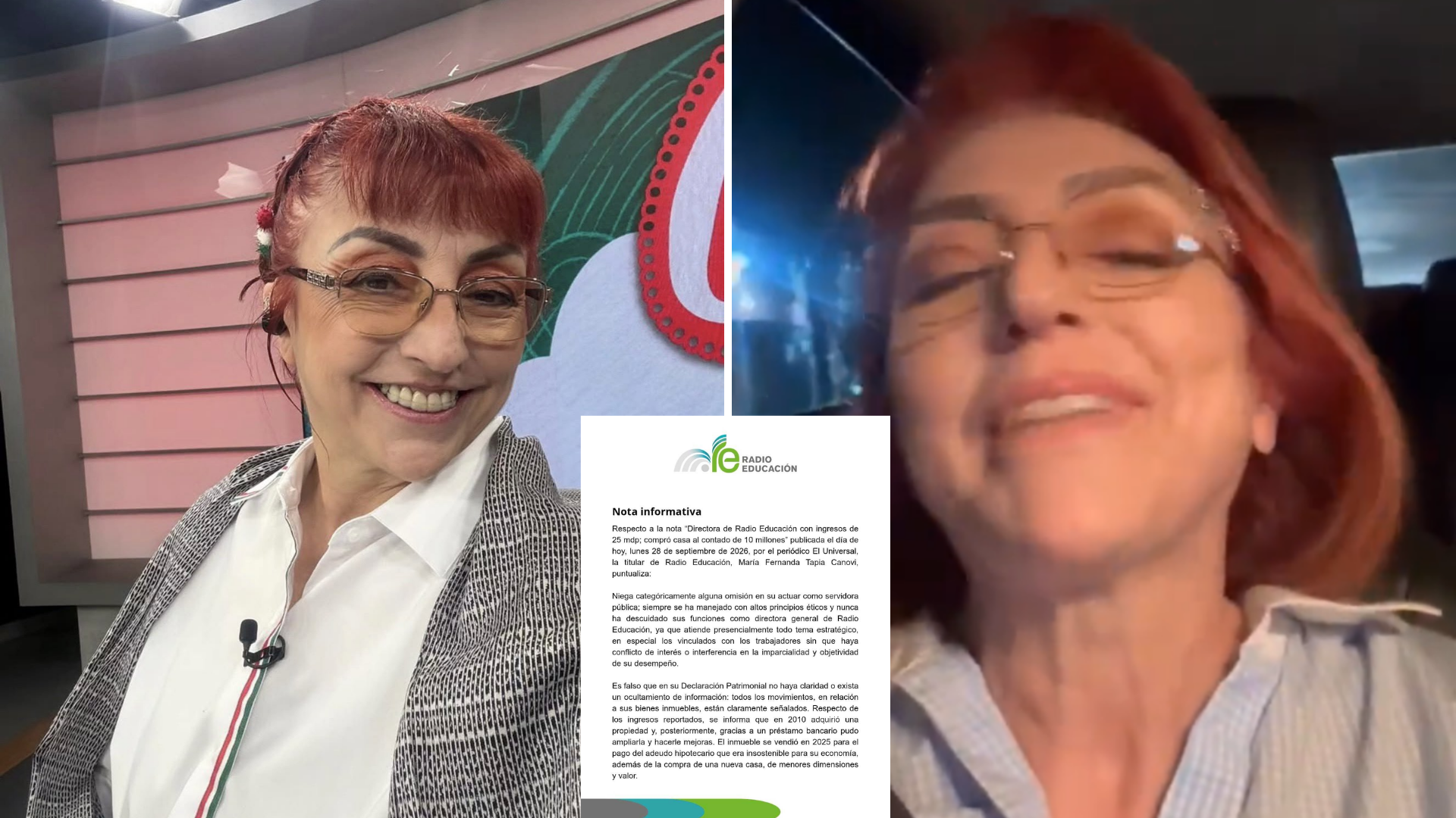 Fernanda Tapia emite comunicado y niega abandono de Radio Educación, donde es directiva /ESPECIAL X@RadioEducacion