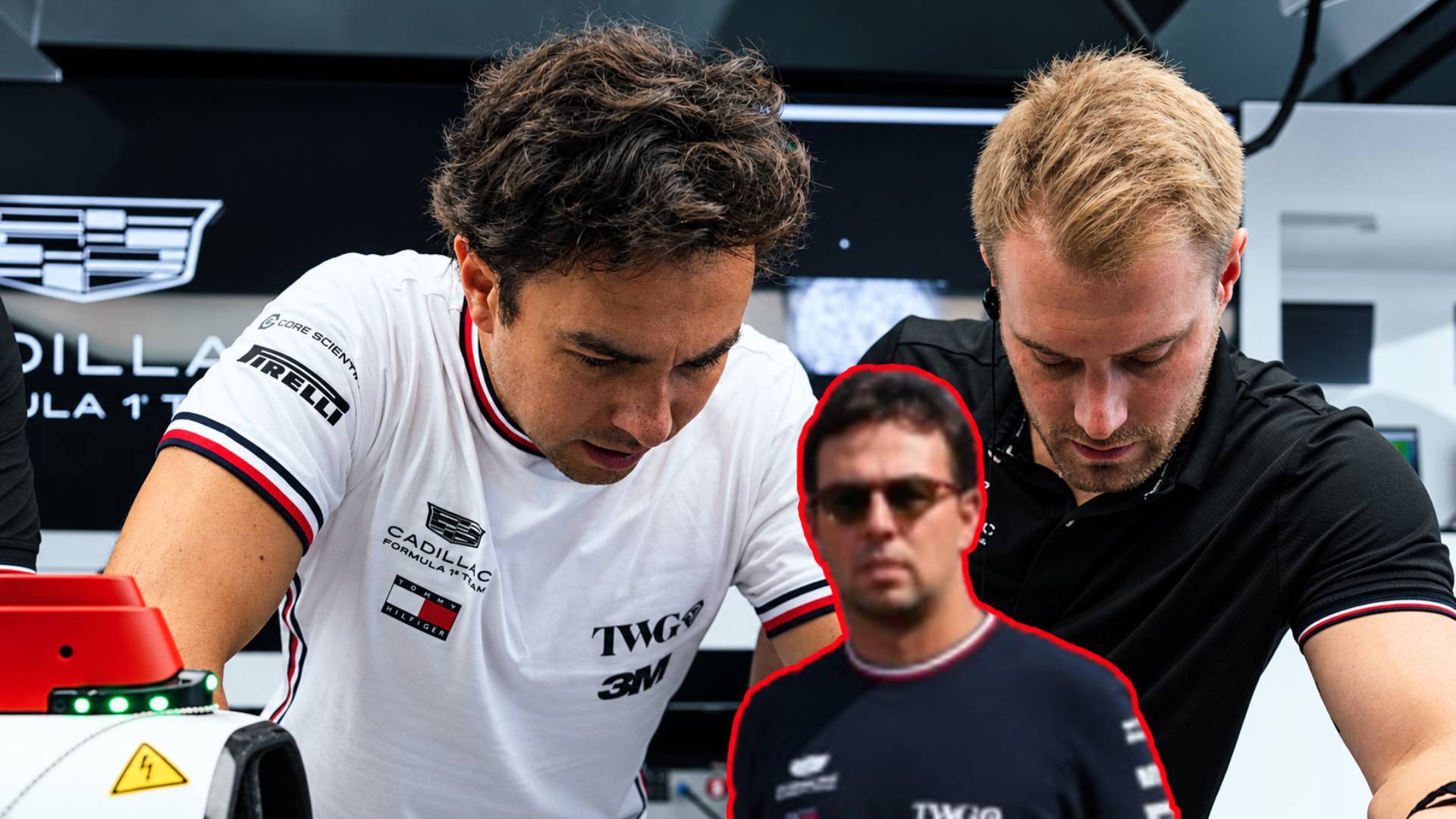 Sergio Pérez en el trabajo de Cadillac en Sepang / Especial