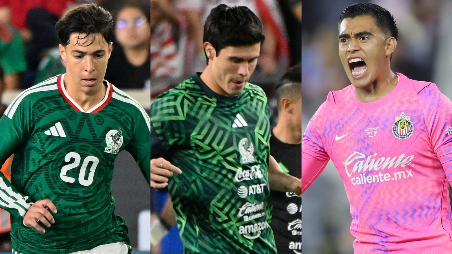Mateo Chávez, Diego Campillo y Raúl Rangel, seleccionados surgidos de Chivas. MEXSPORT