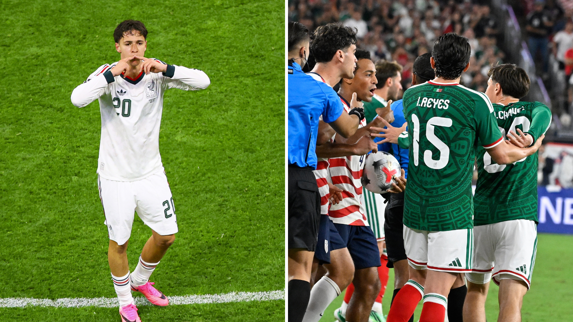 Mateo Chávez fue expulsado vs EEUU. / MEXSPORT