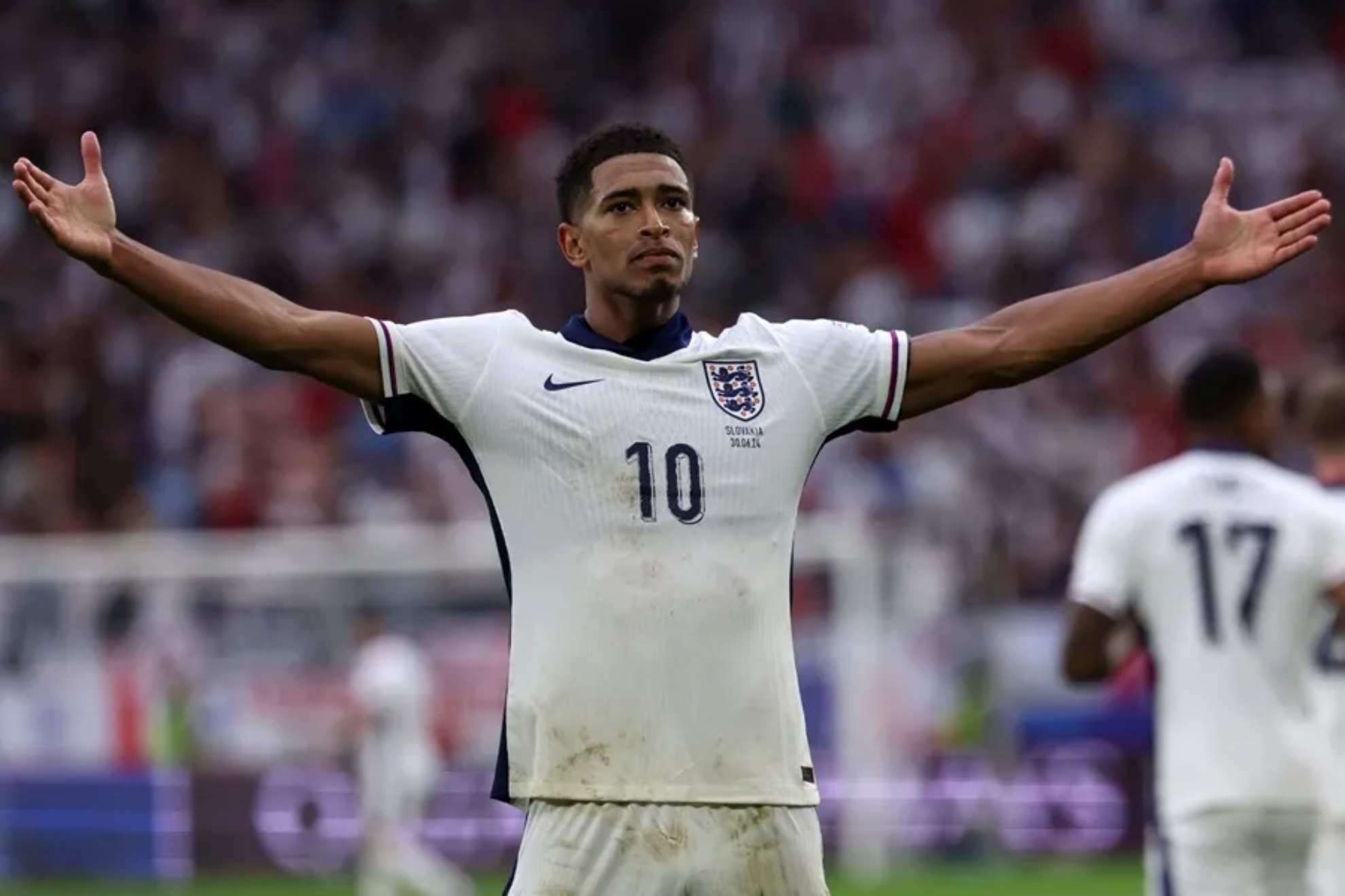 Bellingham celebra un gol con Inglaterra EFE