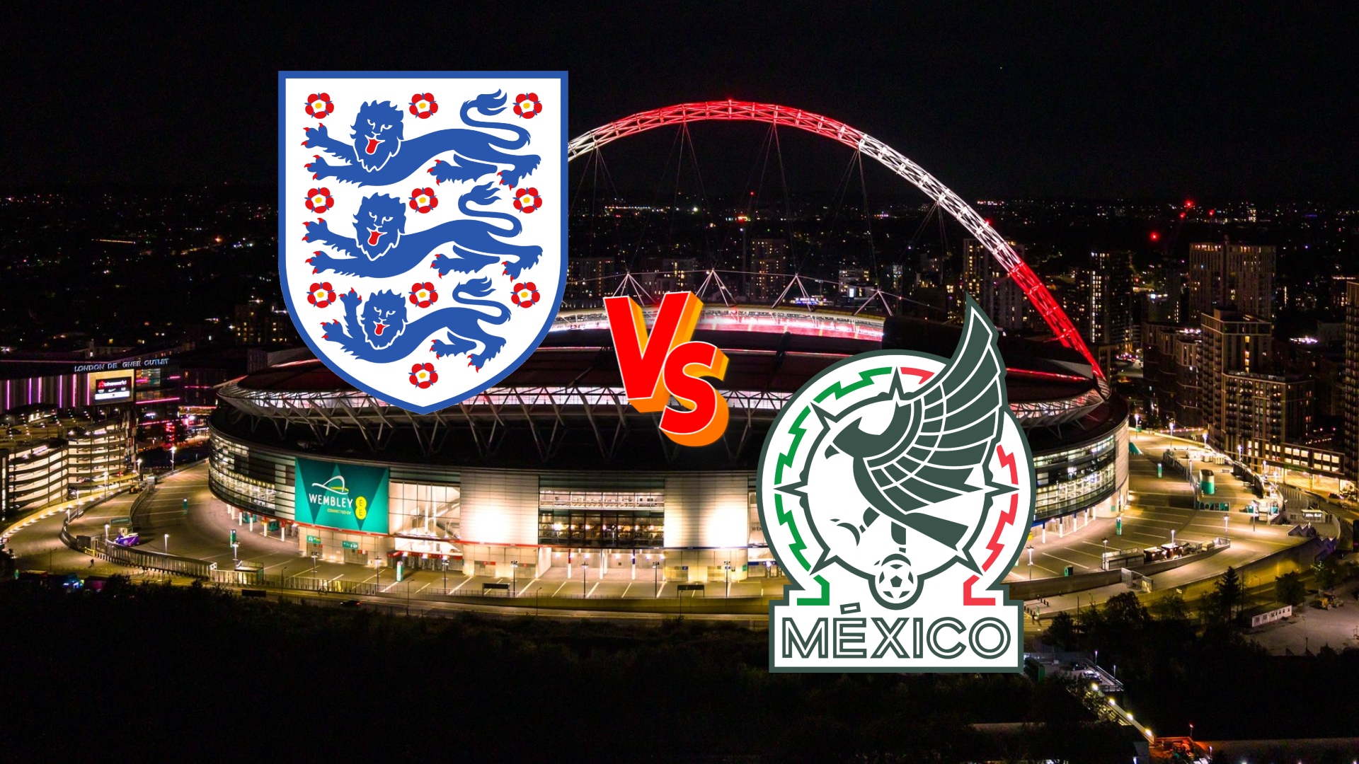 Inglaterra vs México en Wembley