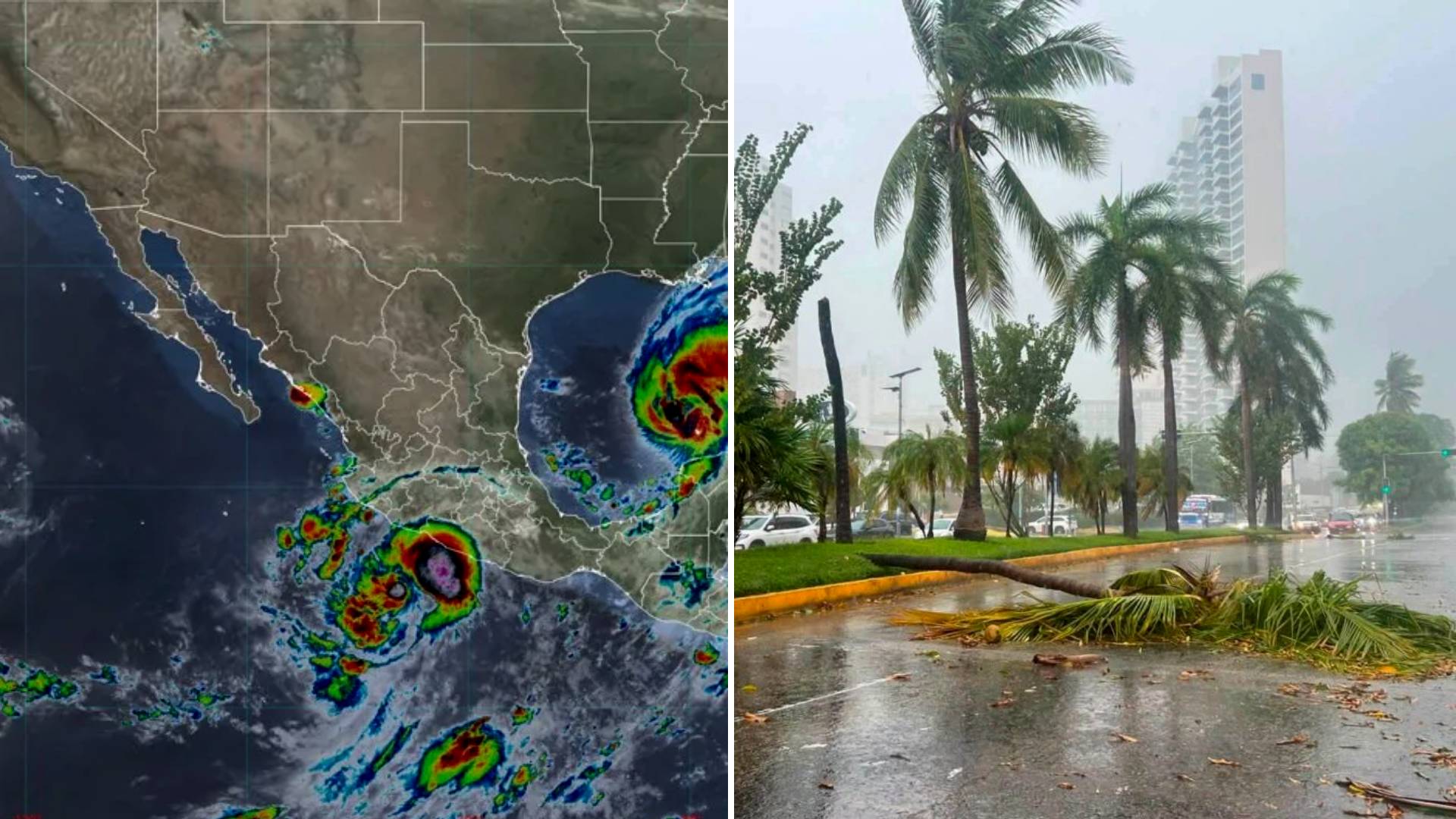 El Huracán Simón en el Océano Pacífico Capturas X