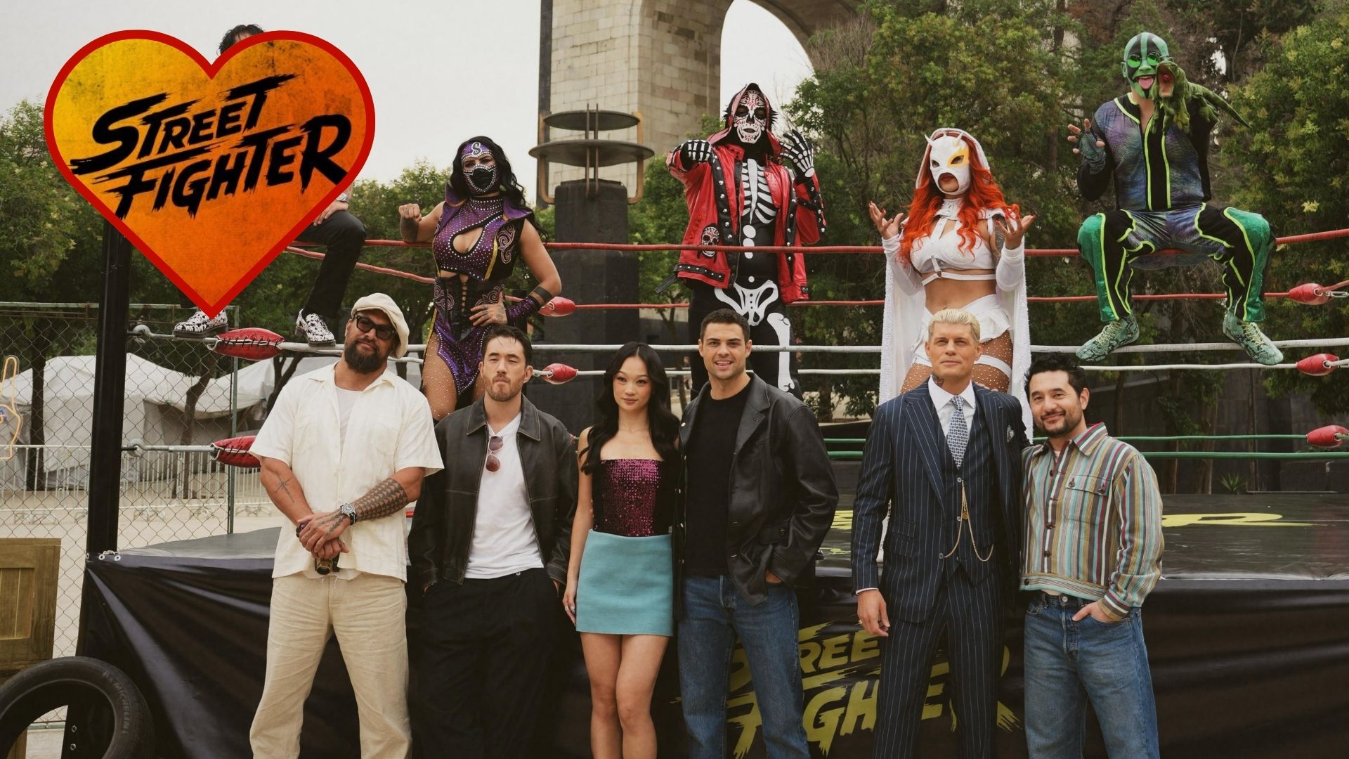 Jason Momoa, Cody Rhodes y el elenco de Street Fighter provocaron una auténtica fiesta entre cientos de fanáticos que acudieron a la premier en Ciudad de México. / ESPECIAL X @Street_Fighter