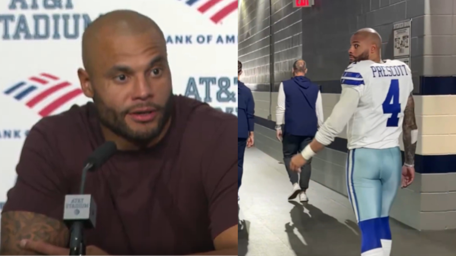 El quarterback de Dallas fue increpado en los vestidores del AT&T Stadium / NFL