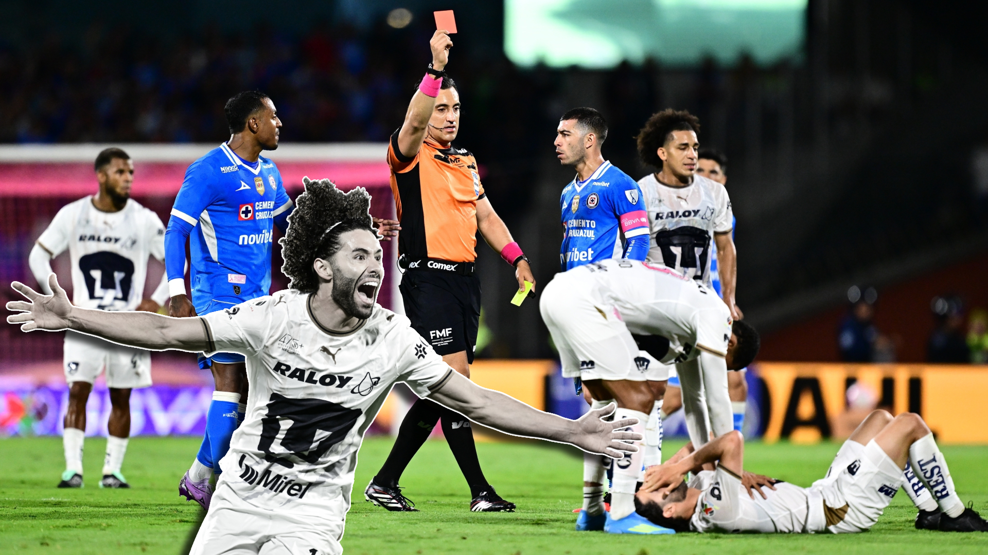 Una expulsión opació la asistencia y gol de César Huerta ante La Máquina / Mexsport