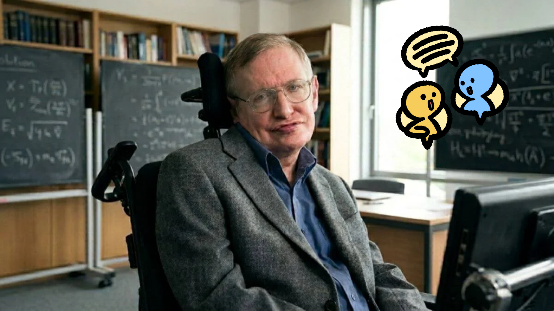 Stephen Hawking compartió sus reflexiones más allá de la ciencia. / ESPECIAL