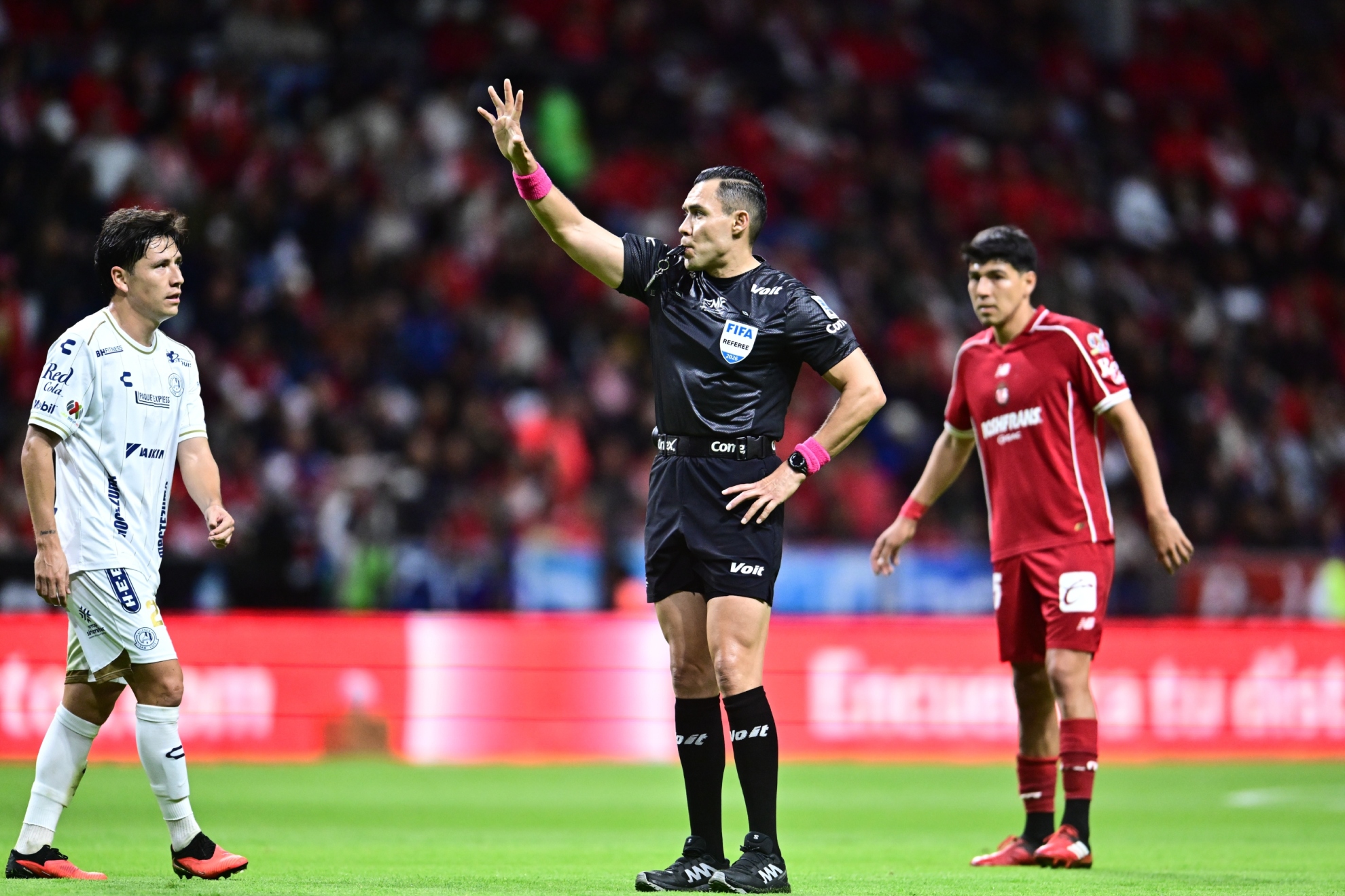 'Gato' Ortizz, durante el Toluca vs San Luis. MEXSPORT