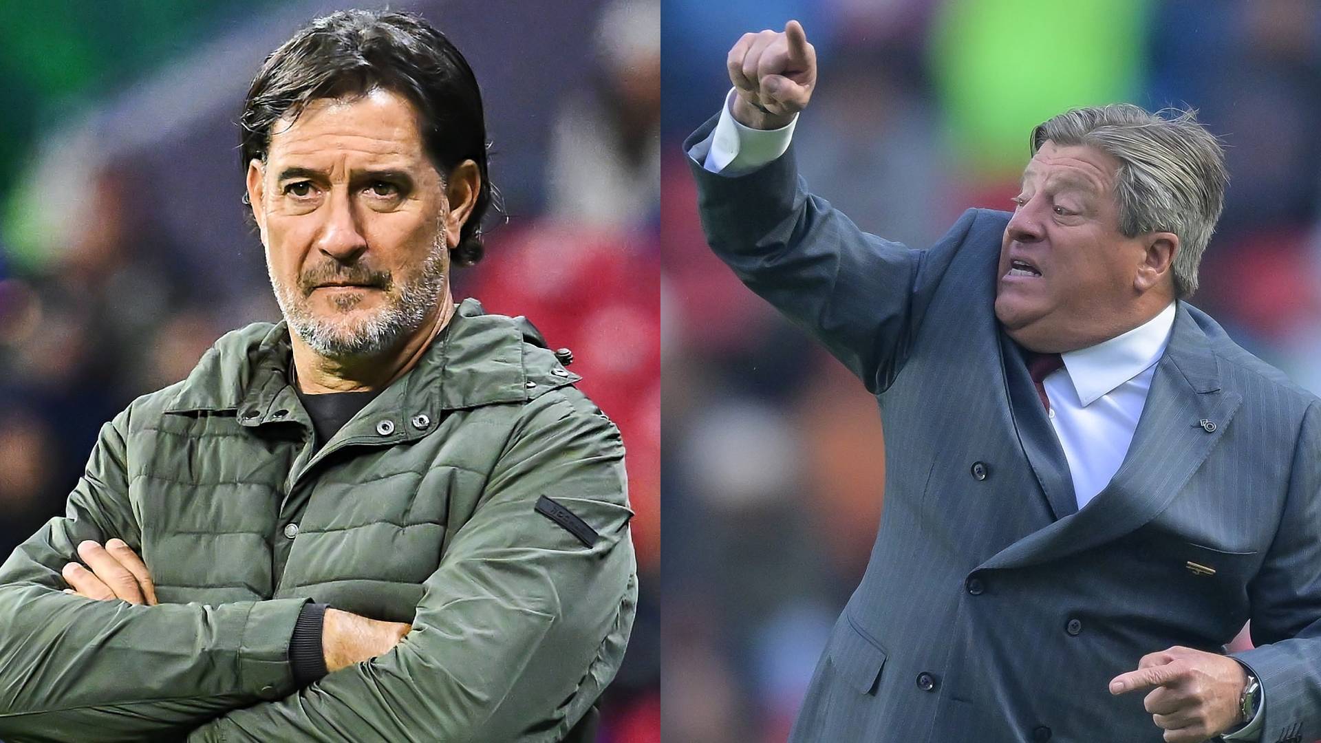 Gustavo Lema y Miguel Herrera. MEXSPORT