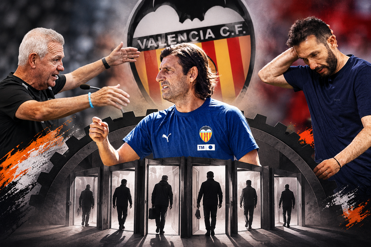 Aguirre, Angulo y Corberán. MARCA/EFE/IMAGEN CREADA CON IA.