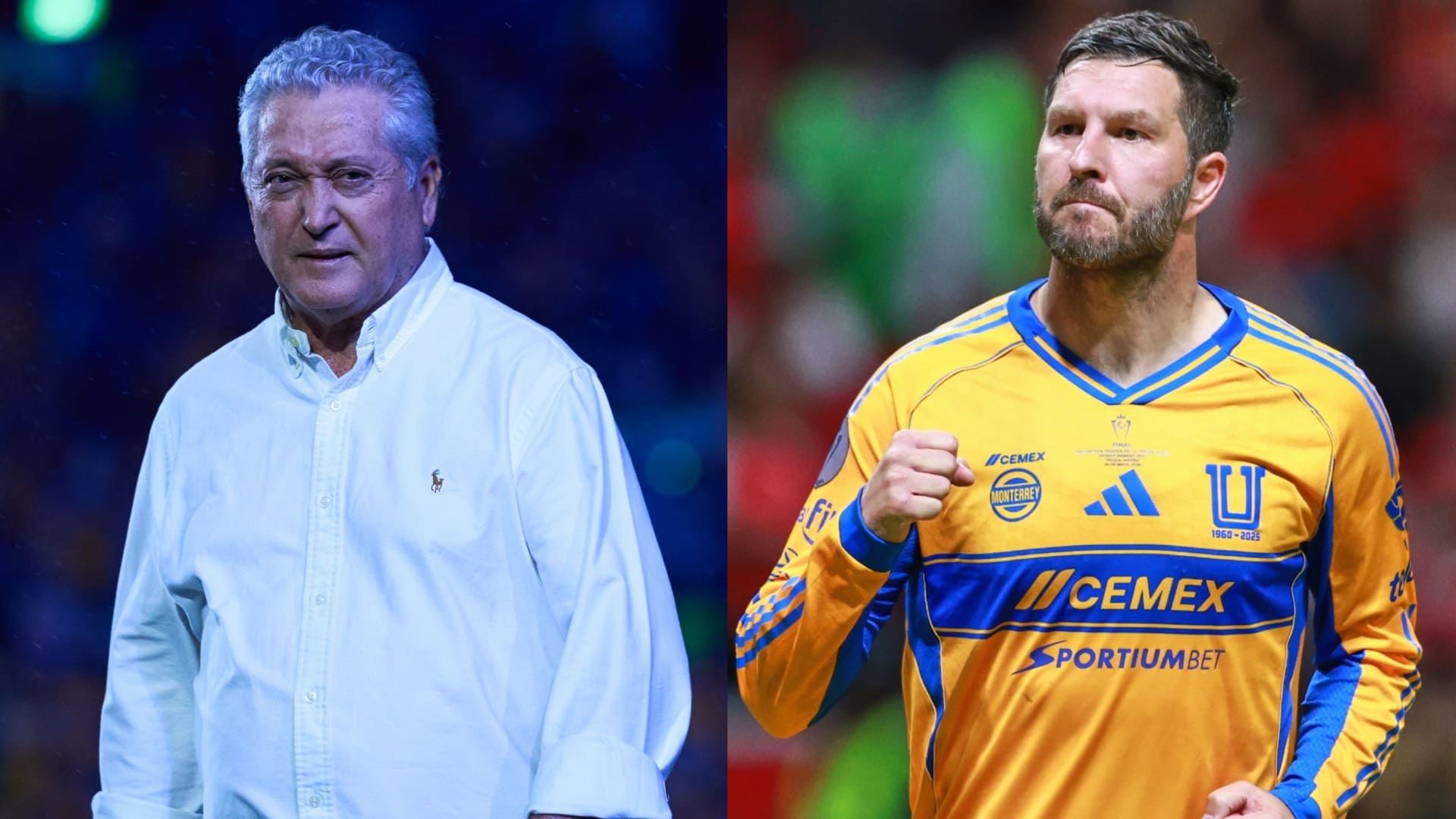 André-Pierre Gignac (der.) podría ser presidente de Tigres y prescindir de Victor Manuel Vucetich en un futuro. MEXSPORT