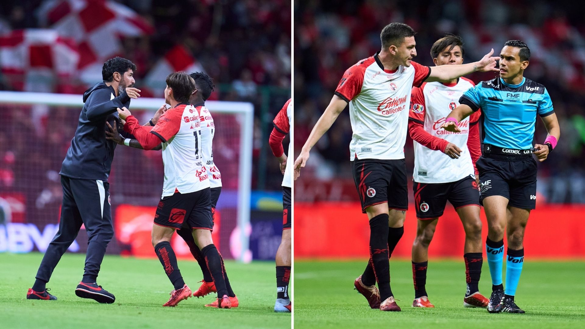 ¡El Loco Abreu pierde la cabeza! Se encara con el árbitro tras la roja en el Toluca contra Xolos / ESPECIAL