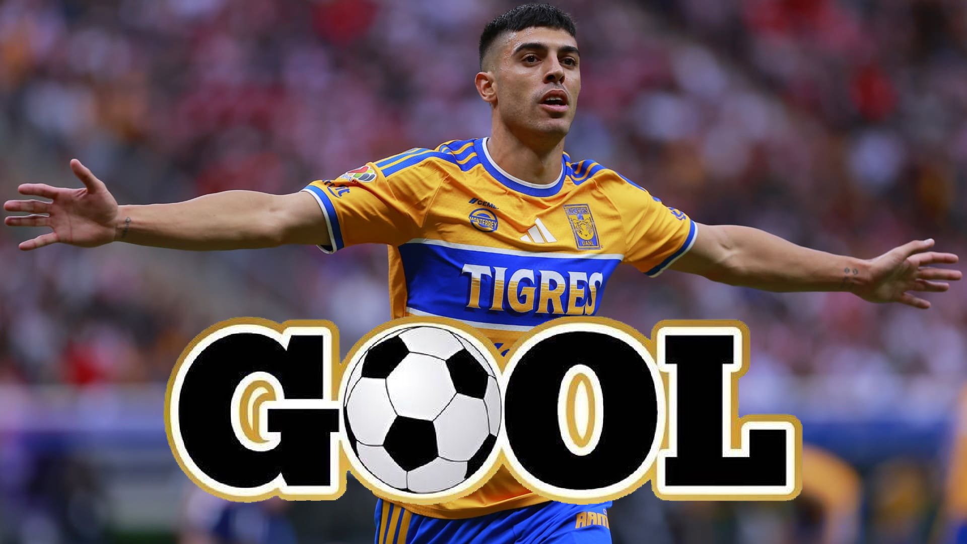 Juan Brunetta produce más del 80% de los goles de Tigres en el Apertura 2026. MEXSPORT/ESPECIAL