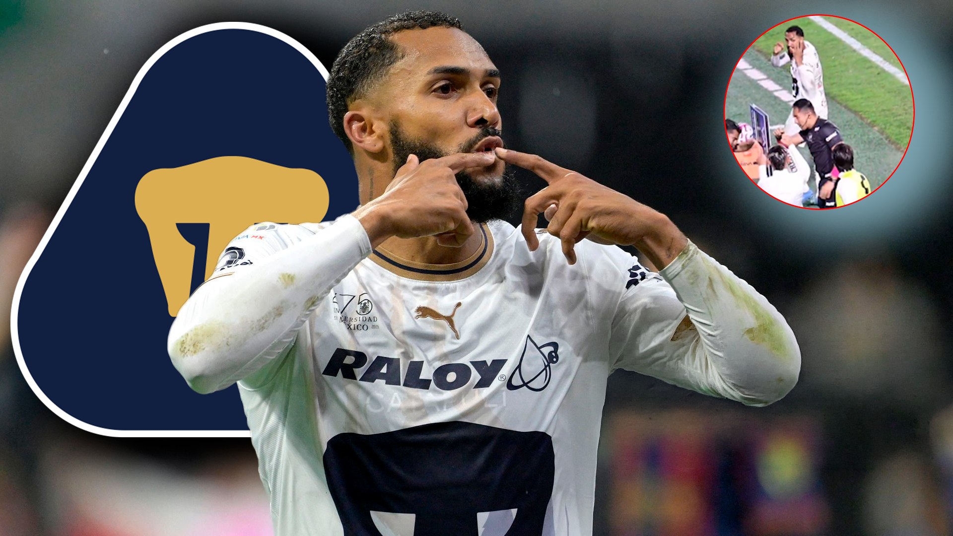 Pumas vs. Santos termina con empujones en las bancas por culpa de ¿Juninho?