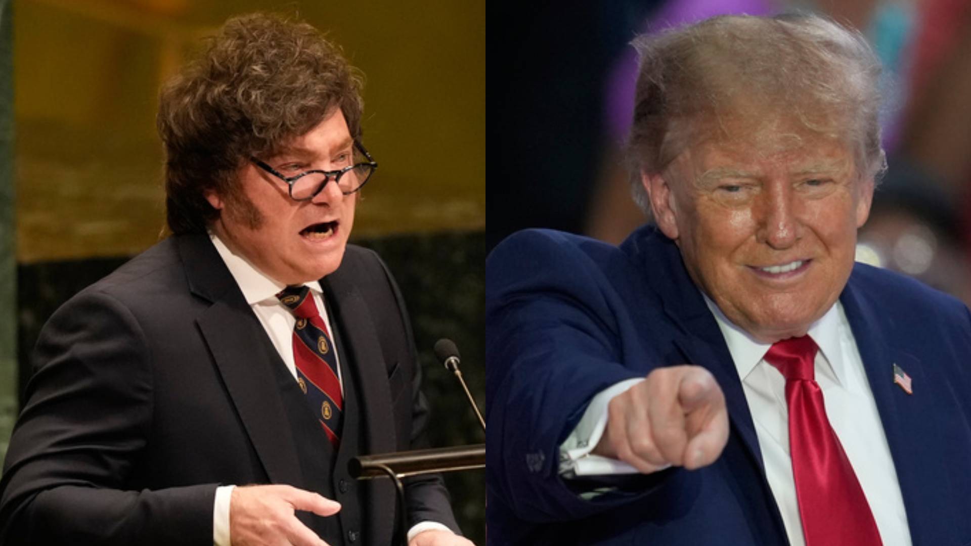 Javier Milei y Donald Trump. LAPRESSE