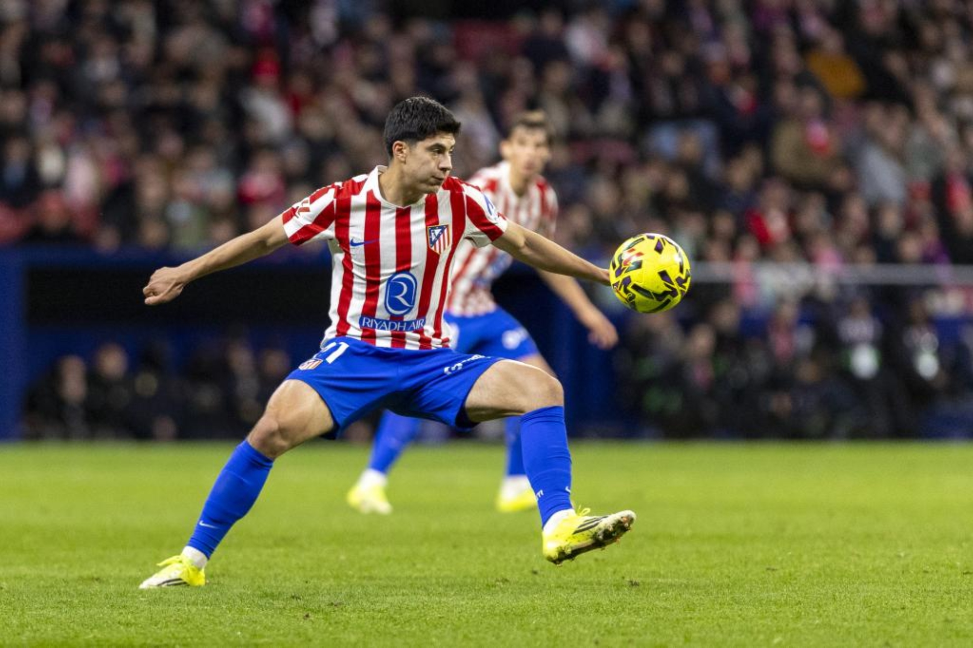 Obed Vargas en un partido con el Atlético de Madrid Apo Caballero