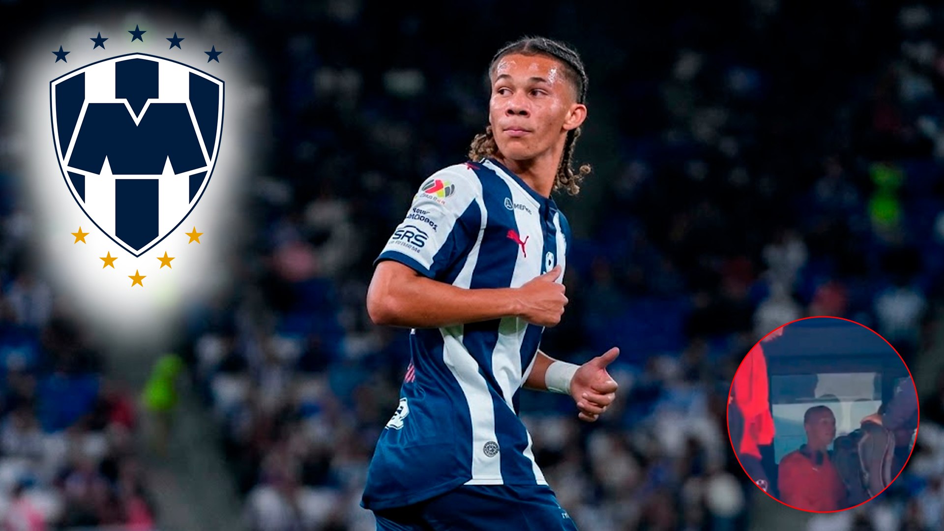 Paxon Ruffin ya vive su novatada tras debutar con Rayados en la era de Matías Almeyda