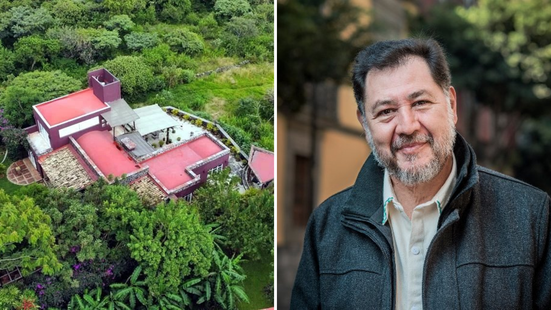En 2024, Gerardo Fernández Noroña compró una casa de 12 millones de pesos en Tepoztlán; tiene jardín, terrazas y vistas a las montañas /X@jorgegogdl X@Libro_negro_