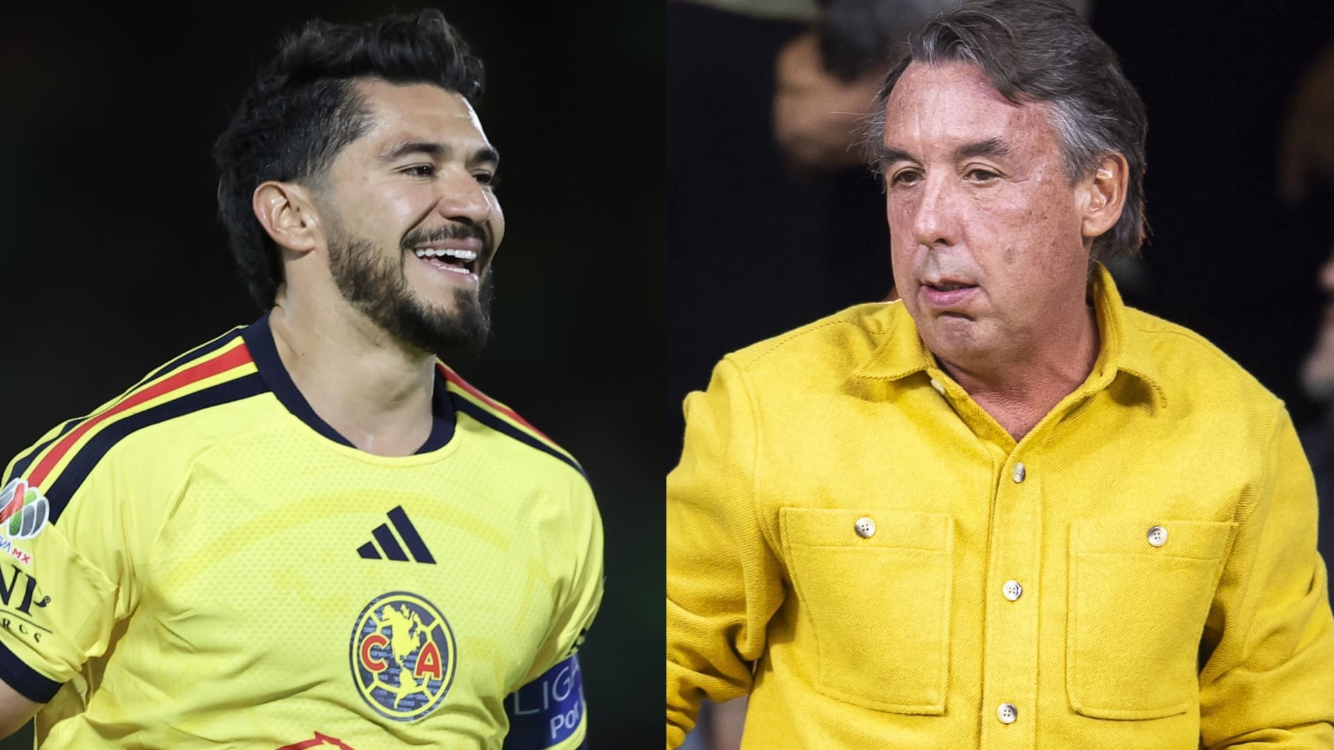 Emilio Azcárraga (der.) espera que Henry Martin se quede en el Club América. MEXSPORT