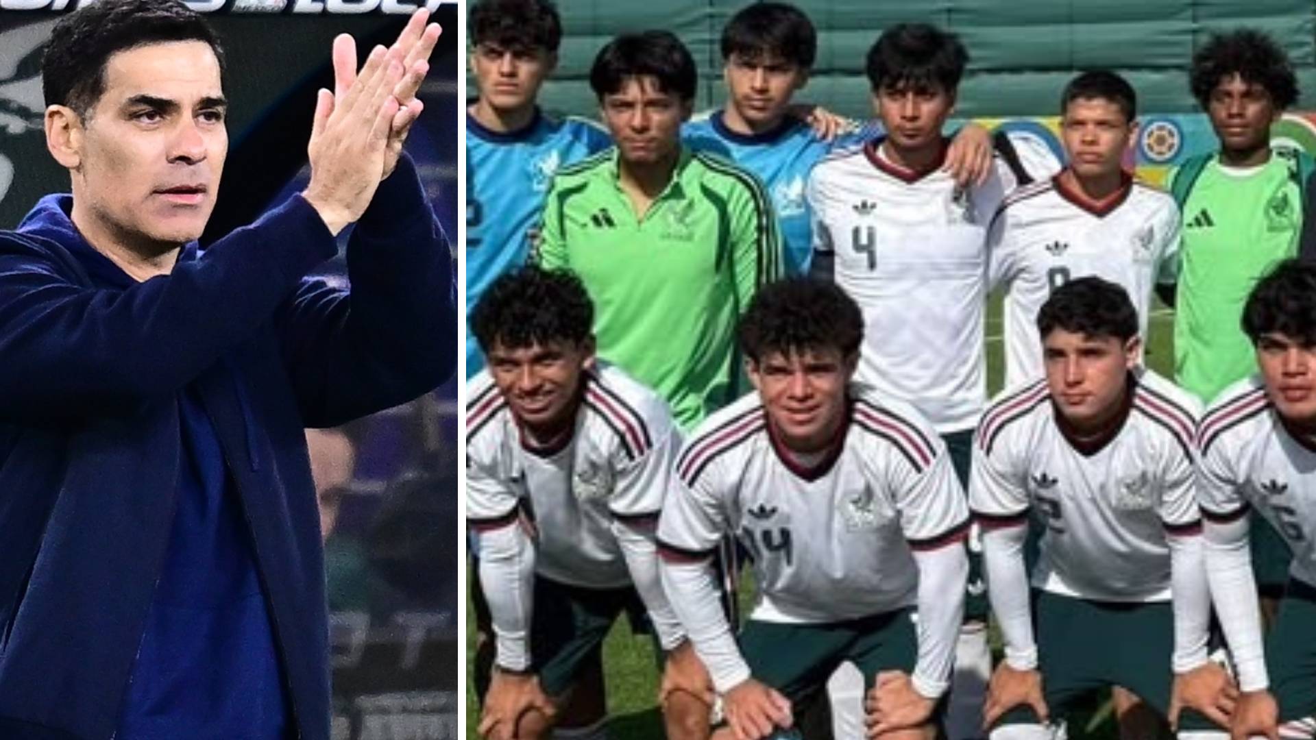Rafael Márquez y la Selección Mexicana Sub-15 MEXSPORT / Captura X
