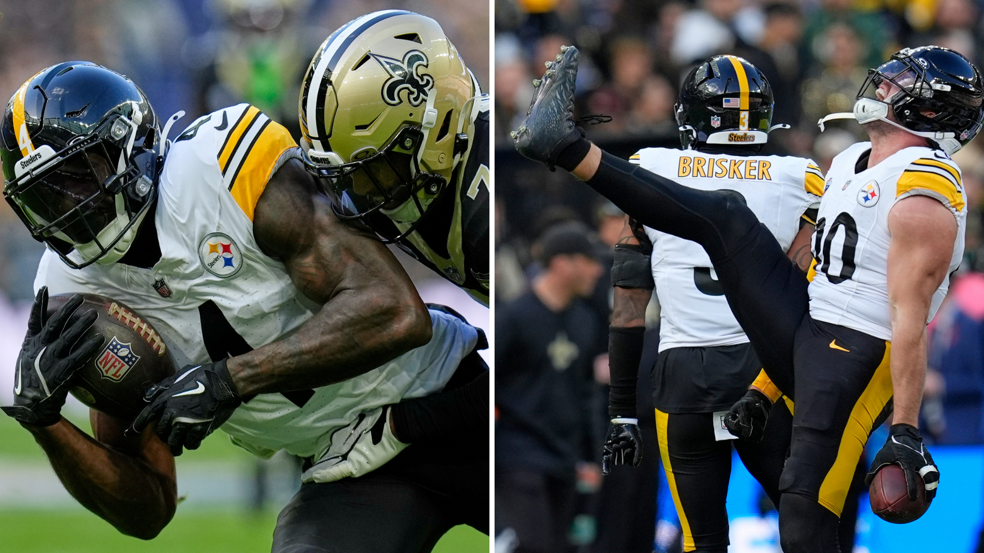 Resumen Saints vs Steelers: Aaron Rodgers se luce en París y Payton Wilson hace la jugada clave del juego /LAPRESSE