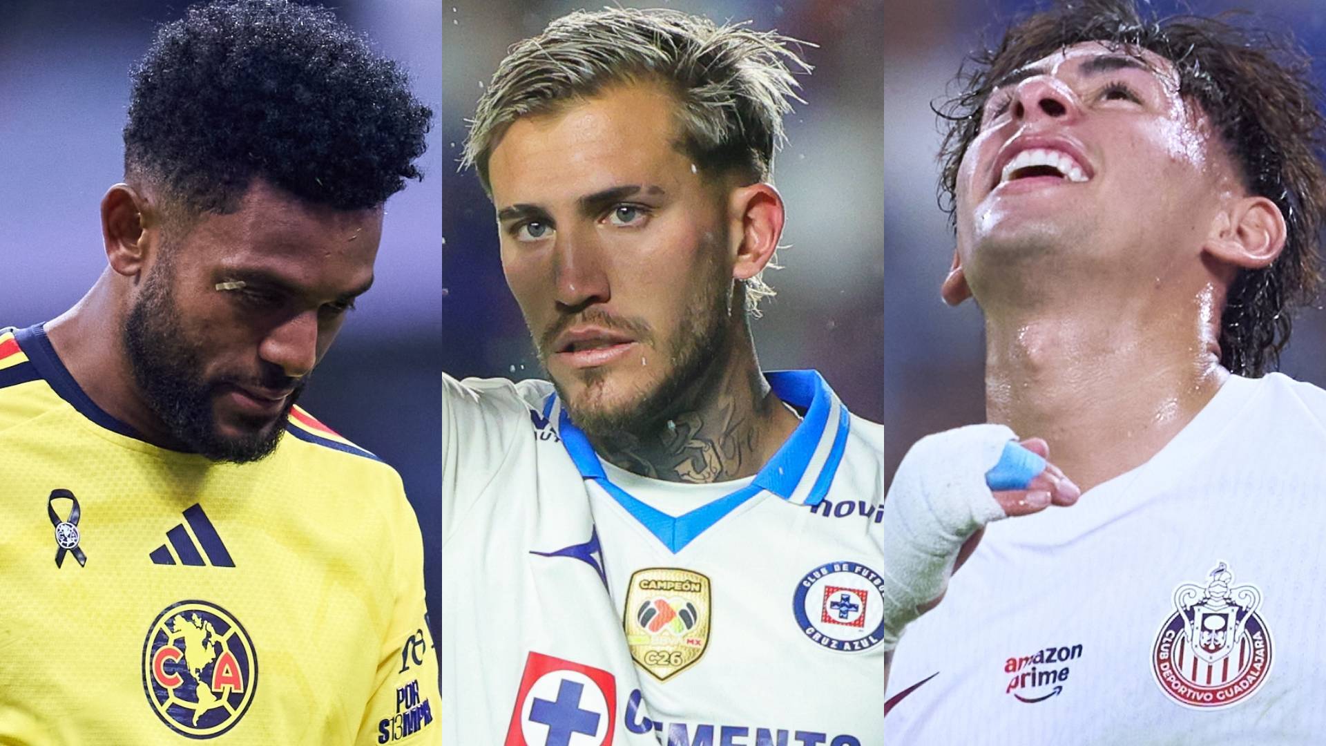 América, Cruz Azul y Guadalajara. MEXSPORT