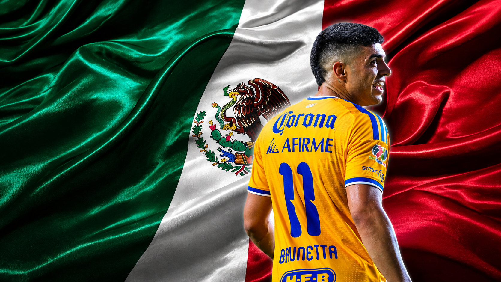 Brunetta tiene 29 años de edad y sigue en un gran nivel con Tigres. MARCAMX