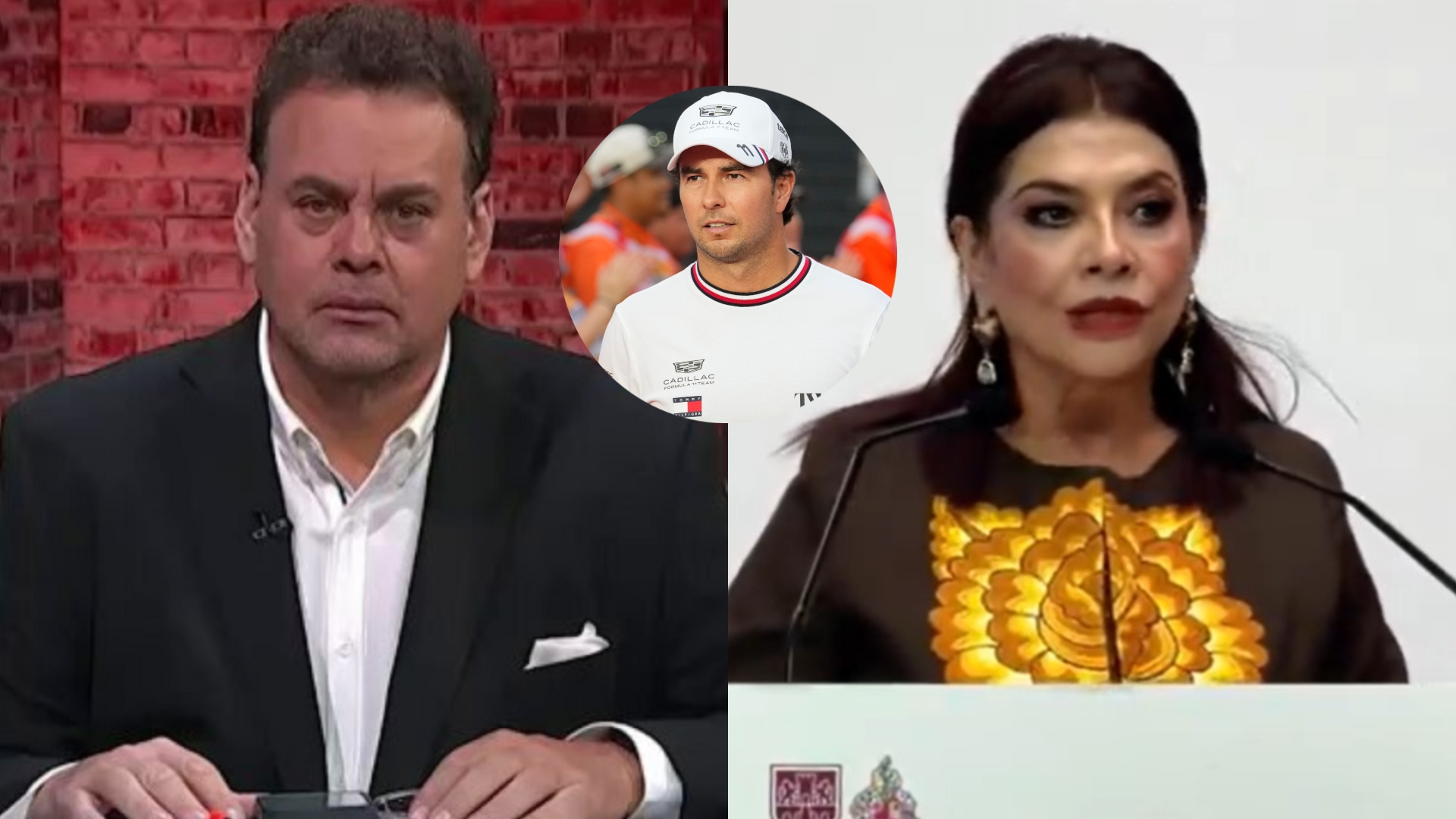 DAvid Faitelson - Checo Pérez - Clara Brugada