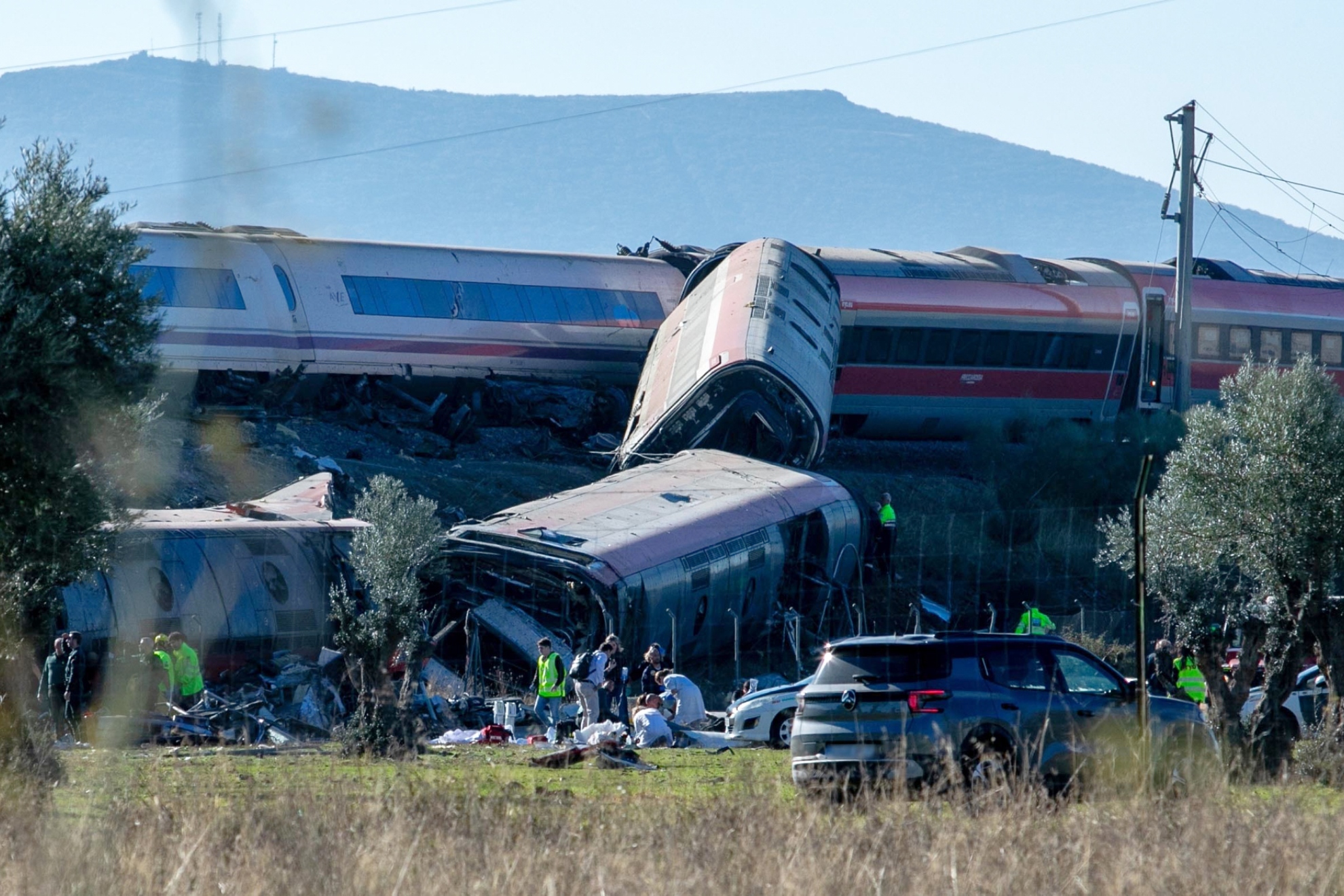 Imagen del accidente ferroviario en España. LAPRESSE